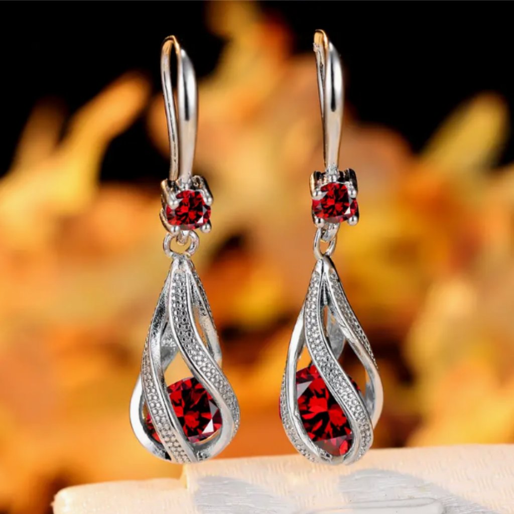 Spiral Teardrop Earrings 10$